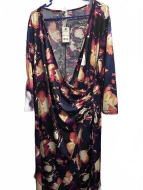 NY Collection Midi Stretch Dress